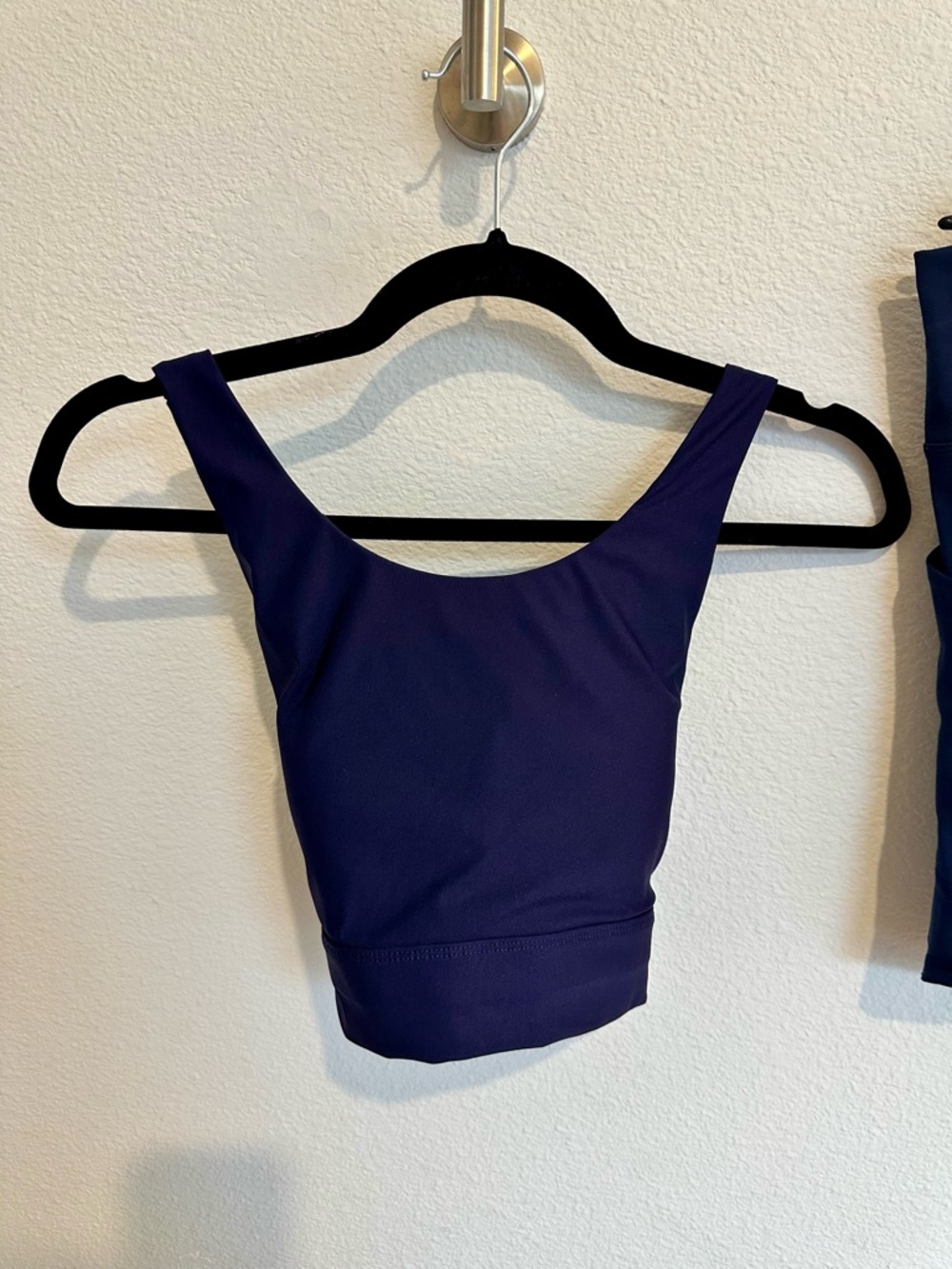 Fabletics Navy Blue Athletic Bike Shorts - Picture 2 of 5